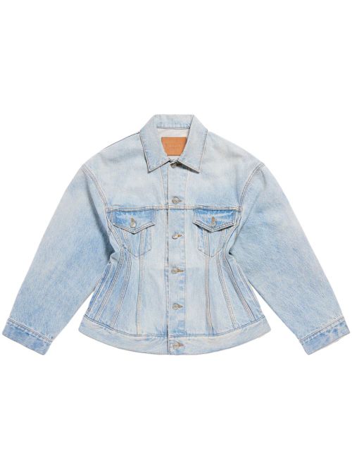 Hourglass silhouette denim jacket