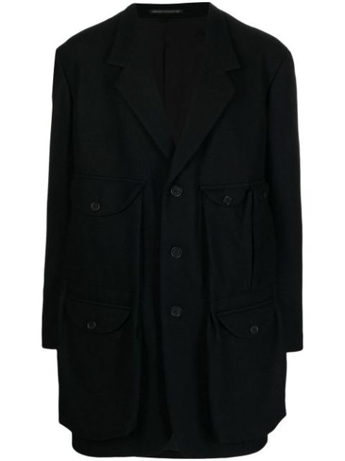 Single-breasted fitted coat