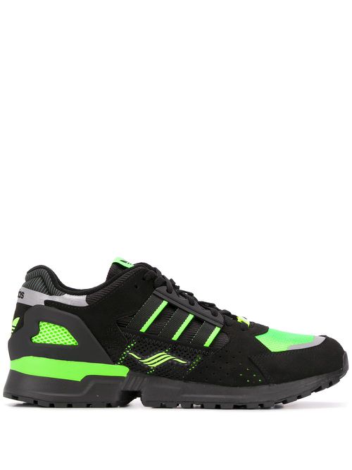 Panelled low-top sneakers - Black