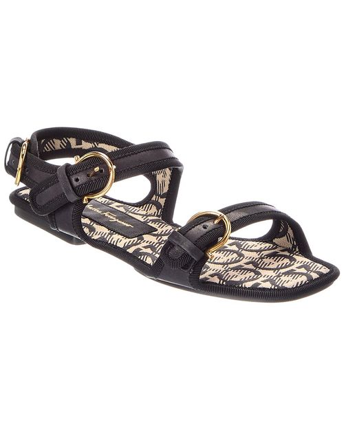 Salvatore Anteo Leather Flat Sandal
