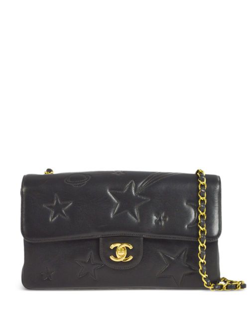 1995 star stitch medium Classic Flap shoulder bag - Black