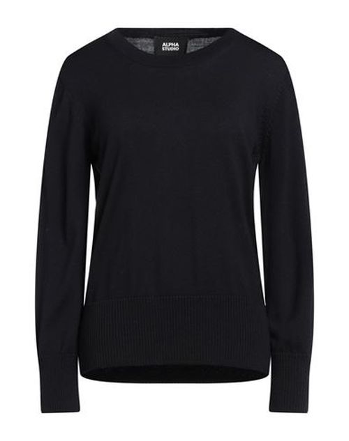 Alpha Studio Woman Sweater Midnight blue Size 2 Merino Wool
