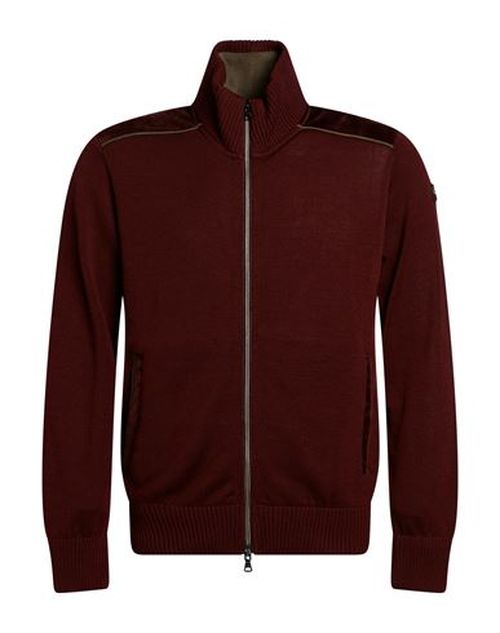 Man Cardigan Burgundy Size M Virgin Wool
