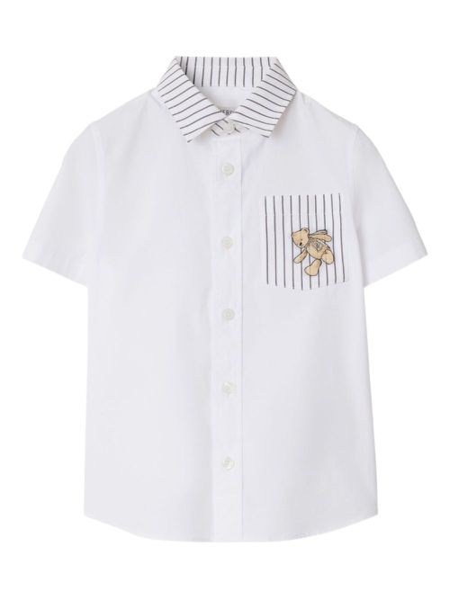 Burberry Kids Thomas Bear-appliqué shirt - White