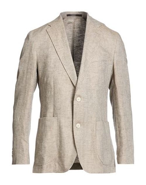 Man Blazer Taupe Size 44 Linen