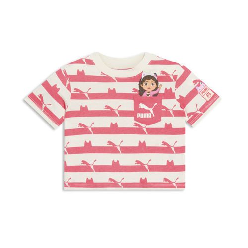 PUMA x GABBY'S DOLLHOUSE Toddlers' Stripe T-Shirt in Pink, 4T