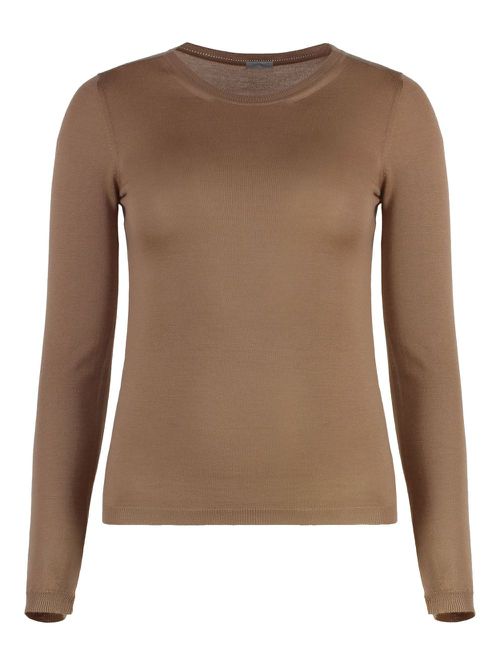 Malo knitted jumper - Brown