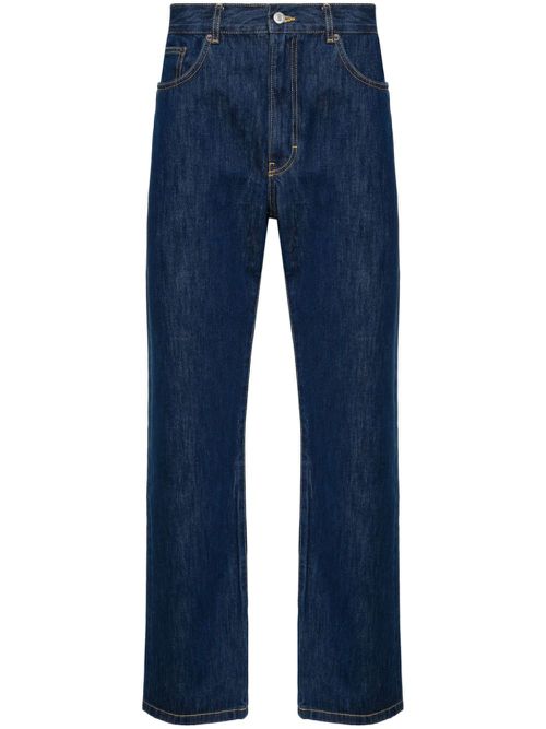 Vega mid-rise straight-leg jeans - Blue