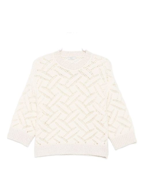 Crew-neck sweater - White