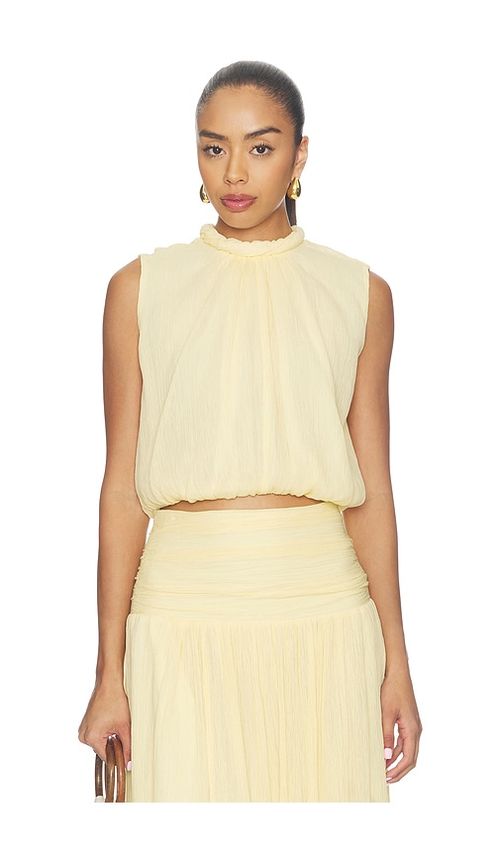 Camila Coelho Leora Top in Butter Yellow. S also in XXS, XS, M