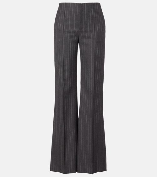 Chloé Pinstriped virgin wool wide-leg pants