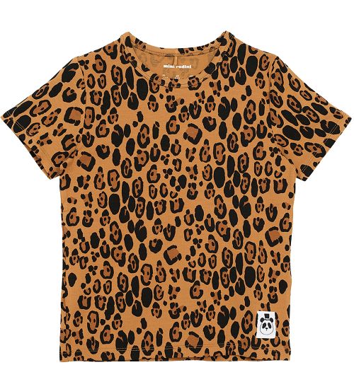 Mini Rodini T-shirt - Basic - Leopard - Mini Rodini - 10-11 Y 140-146 - T-Shirt