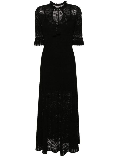white maxi dress knit Ocean Breeze Knit Maxi Dress White
