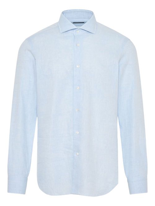 Barba poplin shirt - Blue