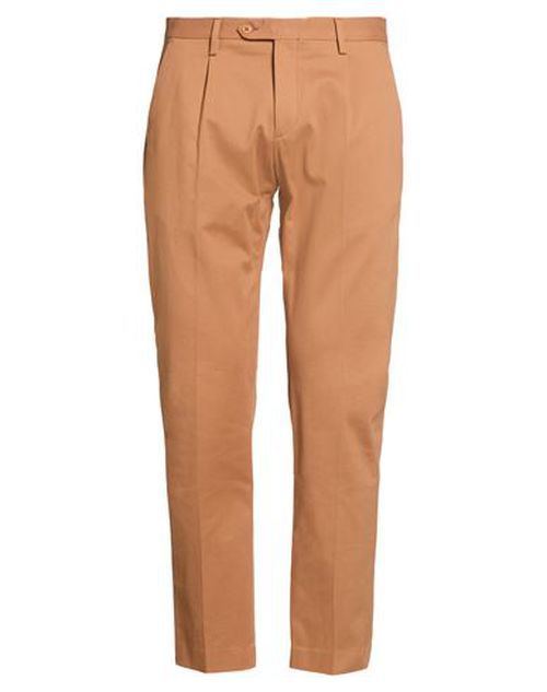 Man Pants Camel Size 36 Cotton, Elastane