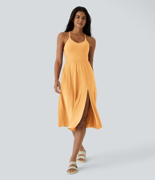 Everyday Midi Chill Dress-La Land Casual Dress - Warm Apricot