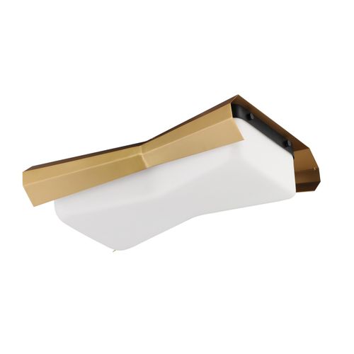Black Antique Brass Flush Mount from the Rizzo Collection