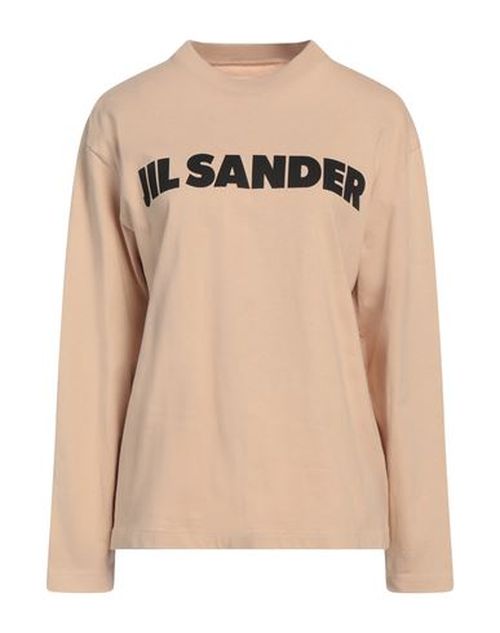 Woman Sweatshirt Beige Size L Cotton