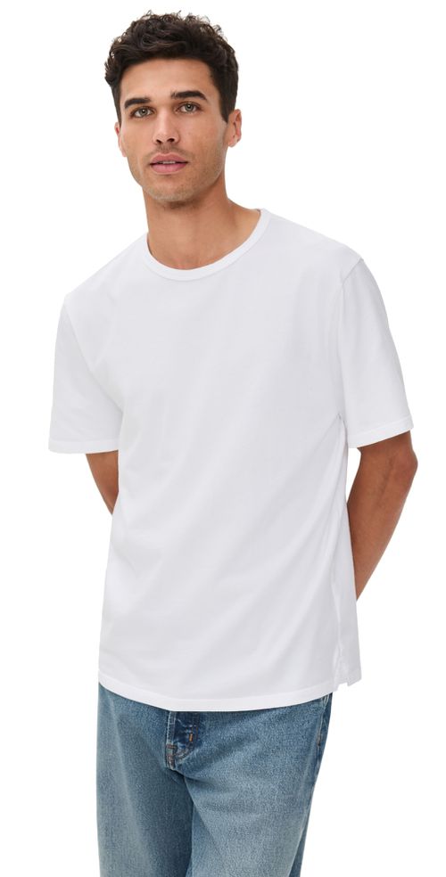 Garment Dye Short Sleeve Crew Tee Optic White