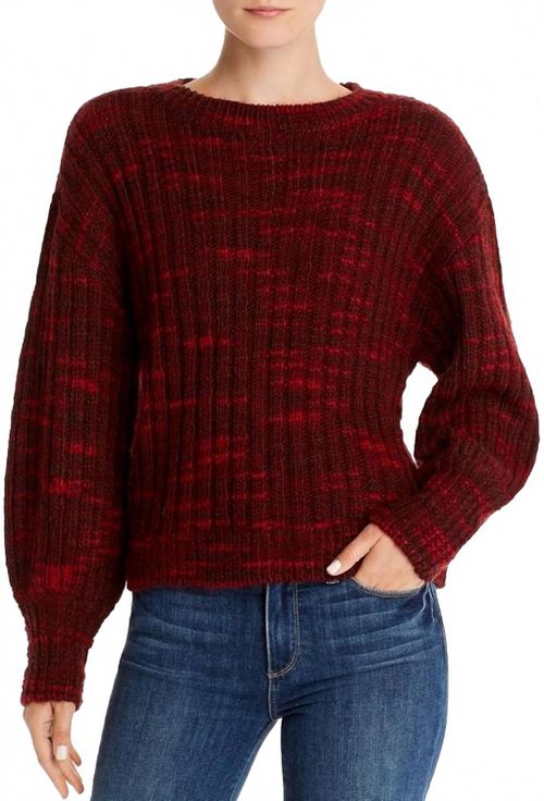 Caims Marled Sweater In Ruby Multi