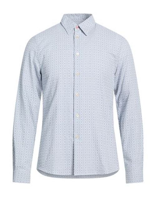 Man Shirt Slate blue Size S Cotton