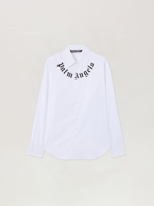 Neck Logo Shirt Man  Off White Black
