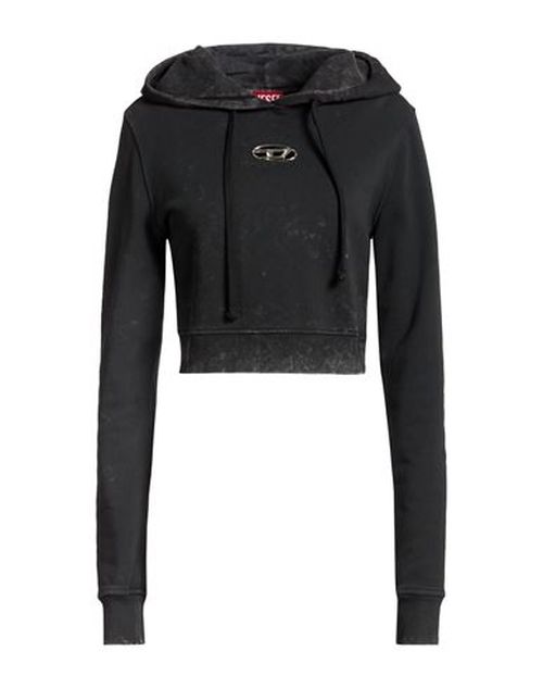 Woman Sweatshirt Black Size S Cotton
