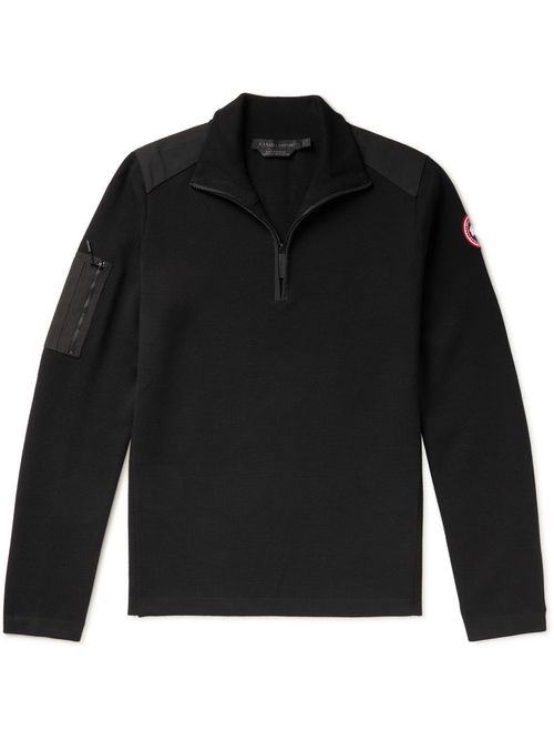 Stormont Slim-Fit CORDURA-Trimmed Merino Wool Half-Zip Sweater
