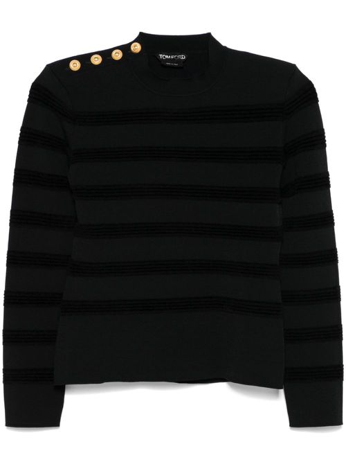 Striped sweater - Black