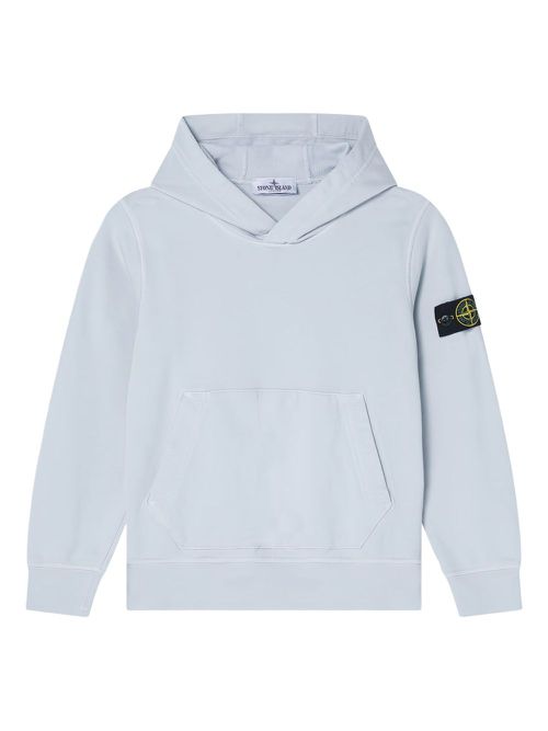 Compass-badge hoodie - Blue