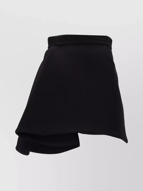 Patou - high waist flared asymmetric mini skirt