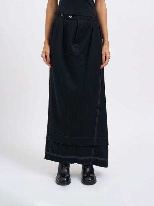 Skirt Woman color Black