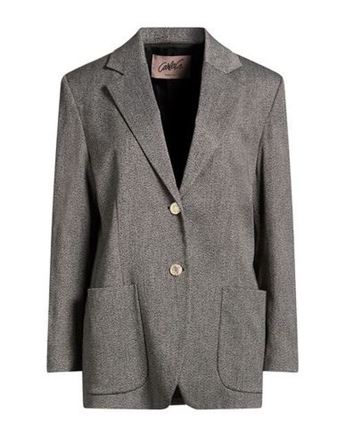Woman Blazer Grey Size 4 Polyester, Viscose, Cotton, Elastane