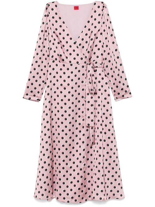 Wrap midi dress - Pink