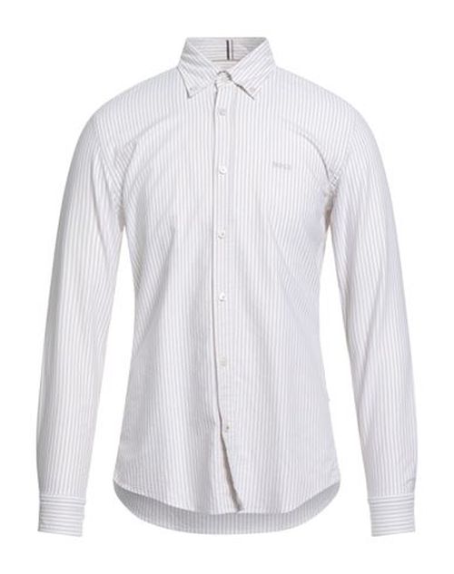 Man Shirt Beige Size L Cotton
