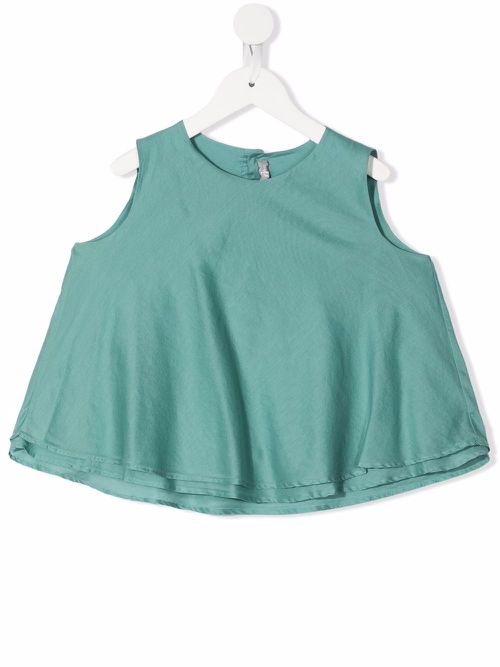 Double-layer cotton tank top - Green