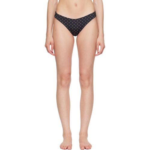 Black Celine Polka Bikini Bottom