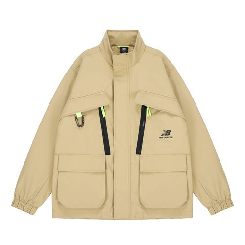 Men's Fleece Lined Stay Warm Woven Sports Jacket Khaki