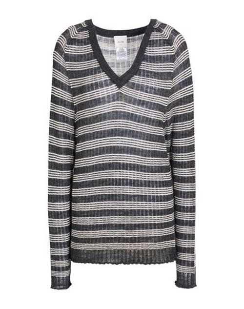 Woman Sweater Charcoal Size M Acrylic, Alpaca wool, Merino Wool