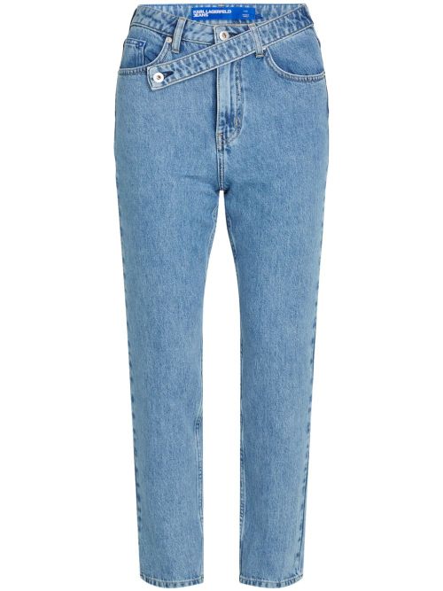 High-rise skinny-cut jeans - Blue