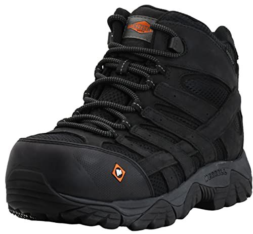 Merrell Men's  Moab Vertex 2 Mid CF Safety Work Boot Seal Brown