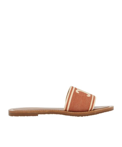 CELINE LYMPIA MULE in TRIOMPHE JACQUARD CANVAS