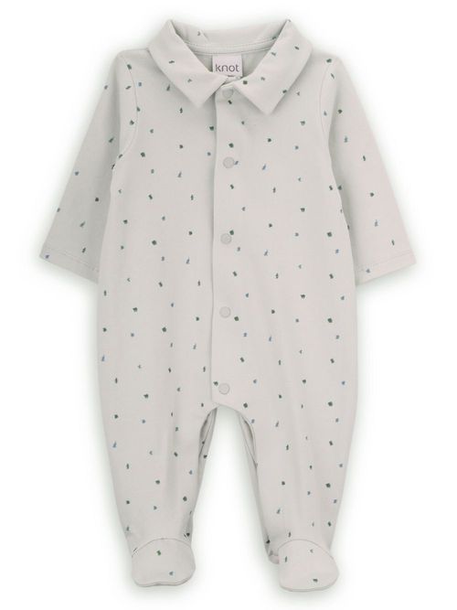 Polka-dot print pajamas - White