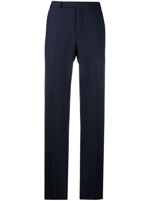Slim-fit tailored trousers - Blue