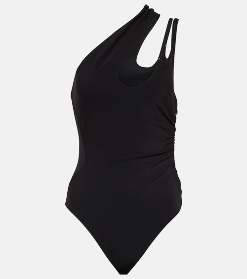 Asymmetric jersey bodysuit