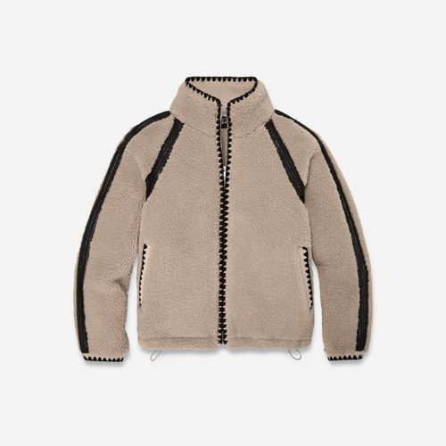 ® Women's Nikia Crochet ®fluff Jacket Fleece in Putty