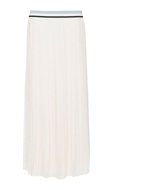 Pleated Maxi Skirt