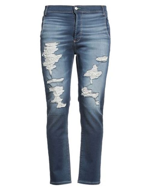 Man Pants Blue Size 30 Cotton, Elastane