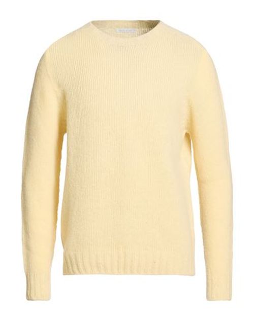 Man Sweater Pastel yellow Size XL Alpaca wool, Polyamide, Wool