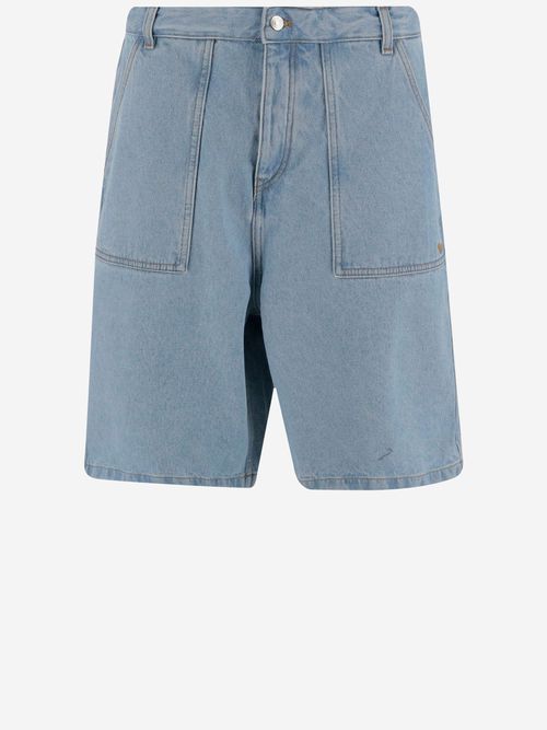 Cotton Denim Short Pants